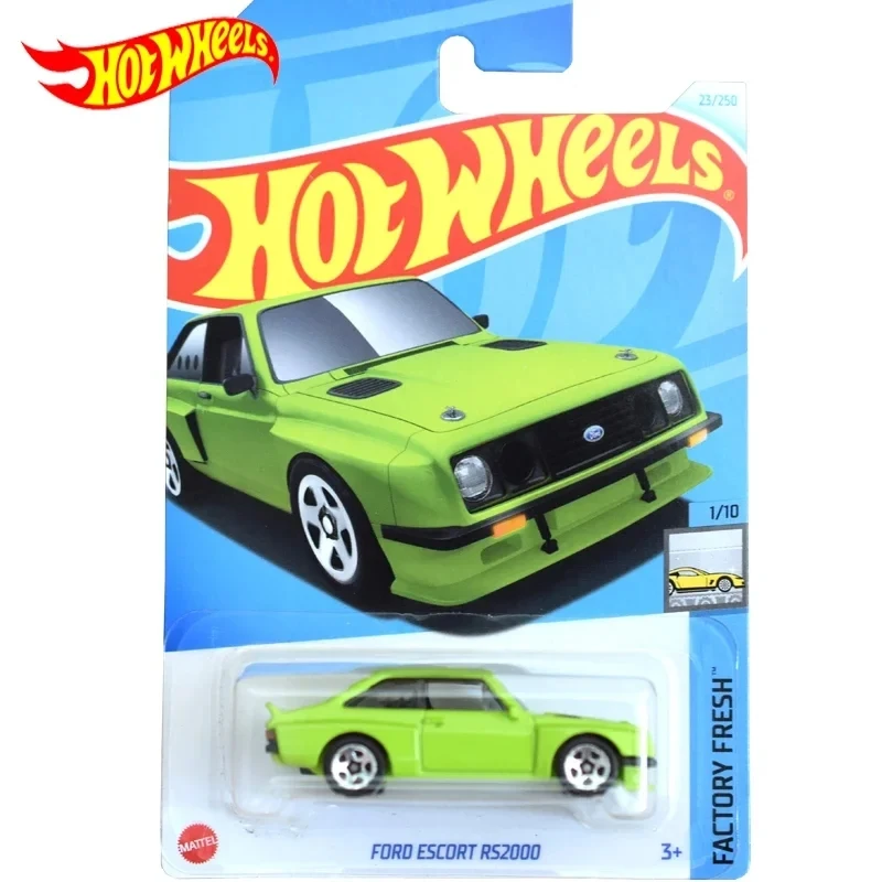 Оригинальный автомобиль Hot Wheels Ford Escort RS2000 игрушки для мальчиков 1/64 модель из