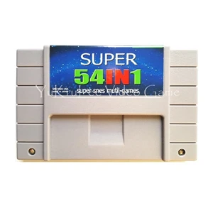 

54 in 1 Compilation 16 Bit Video Game Card Console Cartridge for SFC/SNES English Langauge US NTSC Version