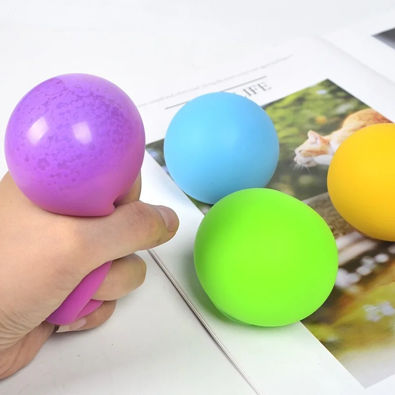 

Antistress Pressure Flour Ball Stress Relief Change Colour Squeeze Balls Dna for Kids Adults Hand Fidget Toy Squishy Stressball