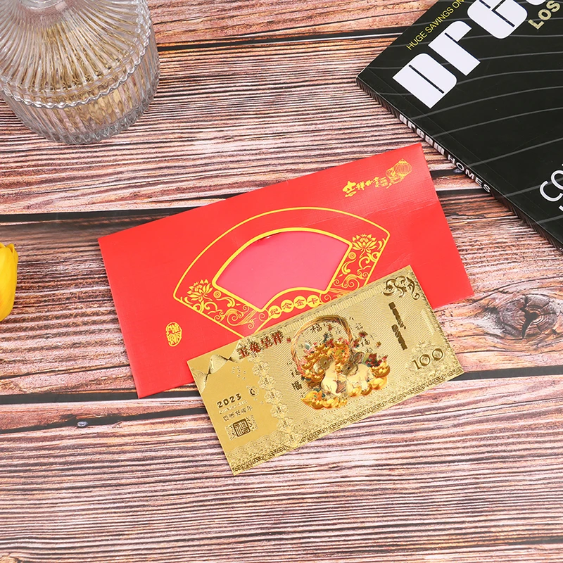Памятные банкноты из золотой фольги в год кролика Китайский Зодиак 2023 |