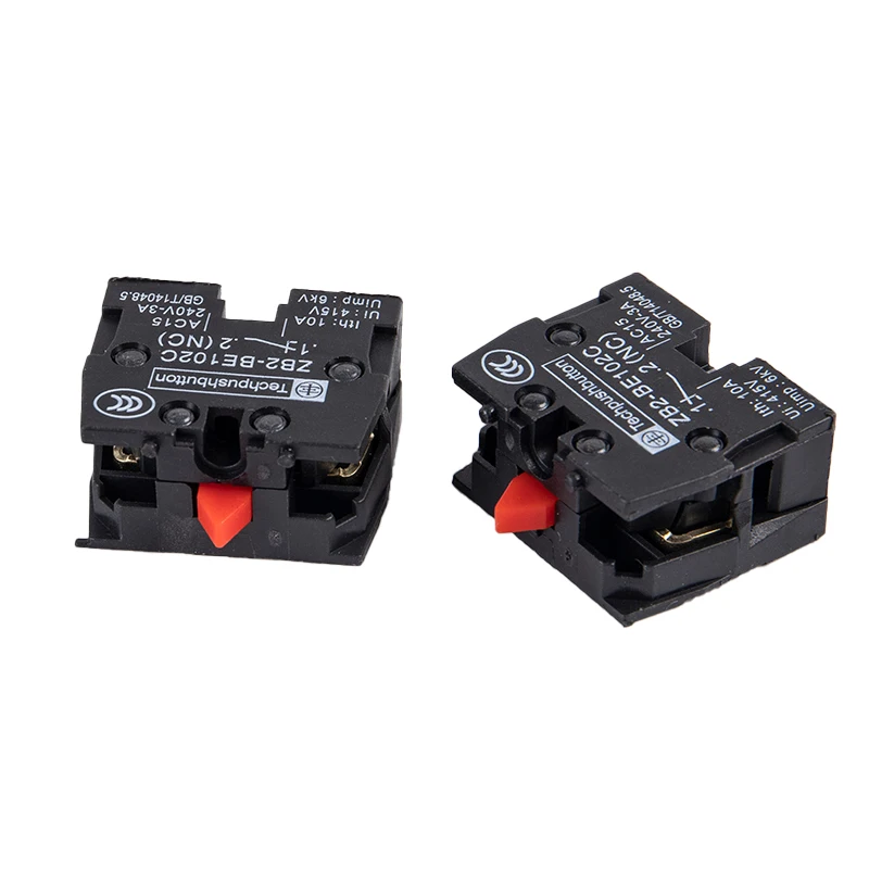 2pcs XB2 кнопочный переключатель Φ (NC) контактный блок (NO)