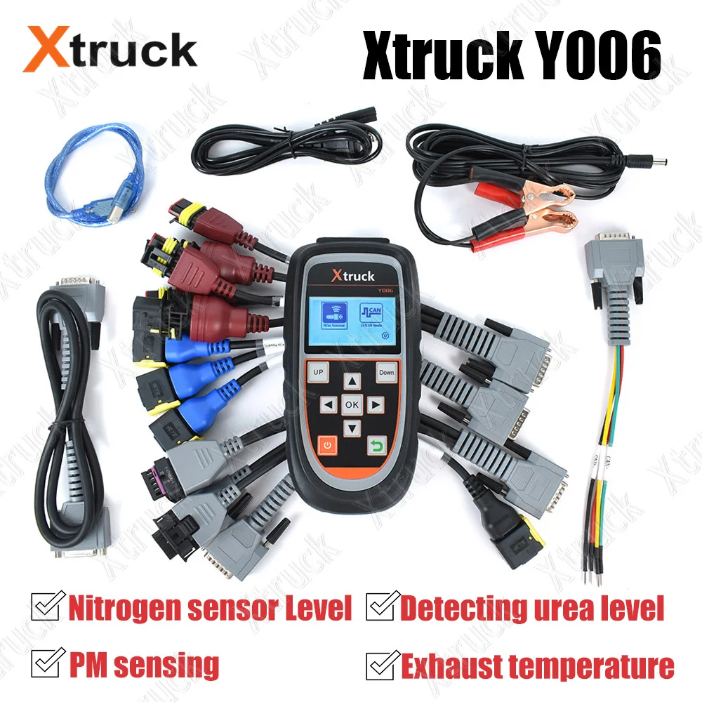 

Universal Xtruck Y006 NOx Sensor Trucks Urea Level /PM/Exhaust Temperature Diagnosis for CAN BUS J1939 Protocol Test
