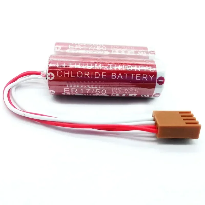 Оригинальный ER17/50 3 6 В 2750 мАч MD500N 50750-1018 литиевая батарея с ЧПУ для ПЛК проводной