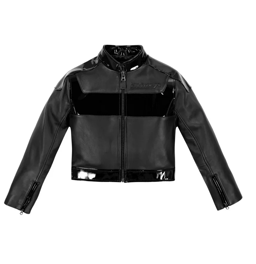 AVIREX осенняя женская короткая французская кожаная куртка из овчины легкая