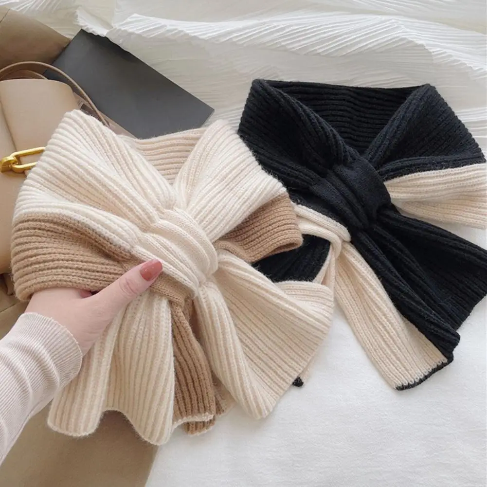 Термо-шарф вязание высокие эластичные супер мягкие перекрещивающиеся