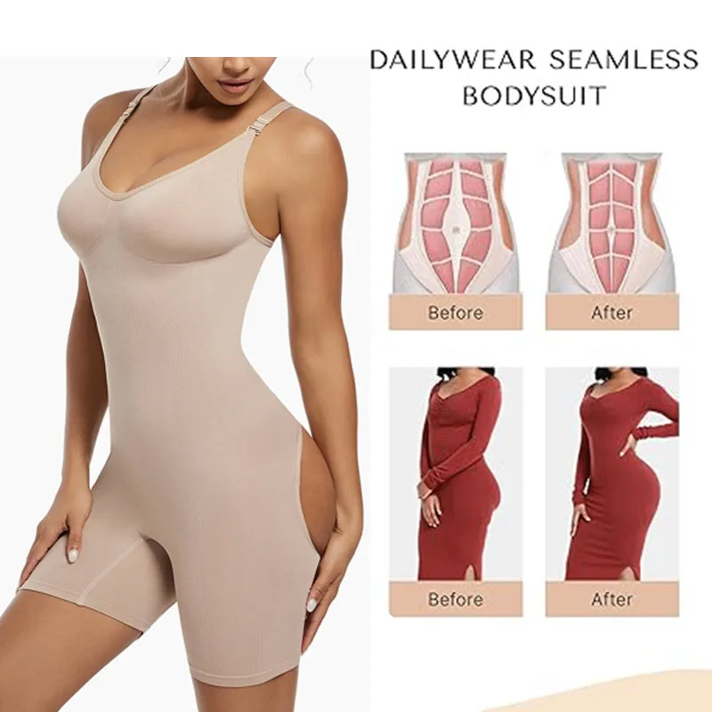 Бесшовное боди GUUDIA для подтяжки ягодиц Корректирующее белье сексуальное нижнее