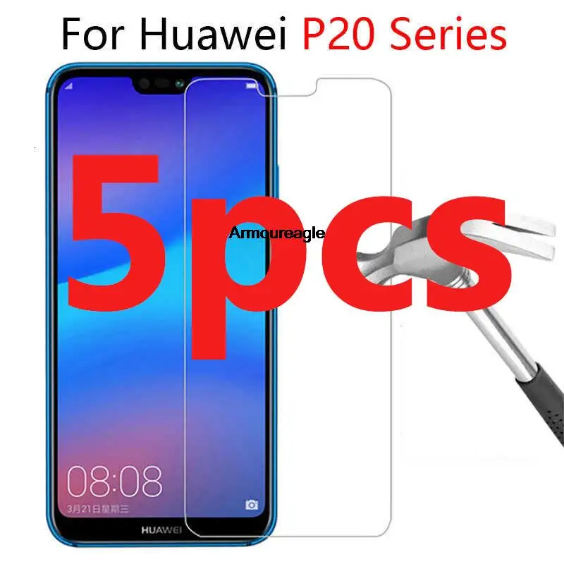 

5pcs protective glass for huawei p20 lite light p 20 pro tempered glas screen protector on huawey p20lite p20pro protection film