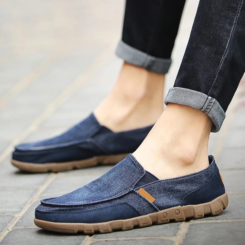 

Plus Size48 Casual Shoes Men Breathable SlipOn Flat Canvas Shoes Spring and Summer Men's Loafers Comfortable Breathable Sneakers