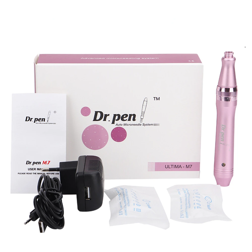 

Wired Dr Pen M7 Ultima Dermapen Professional Micro Needle Pen Mesotherapy Auto Micro Needle Derma System Therapy with Cartridges