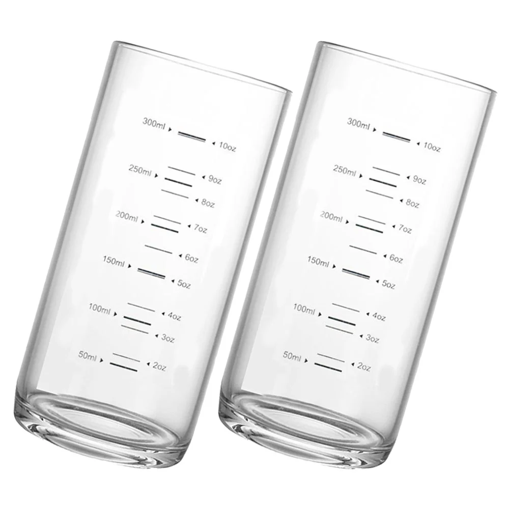 

2pcs Clear Glass Cups Aesthetic Glass Cups Multi-use Milk Cups Glass Coffee Canister Practical Glass Cups