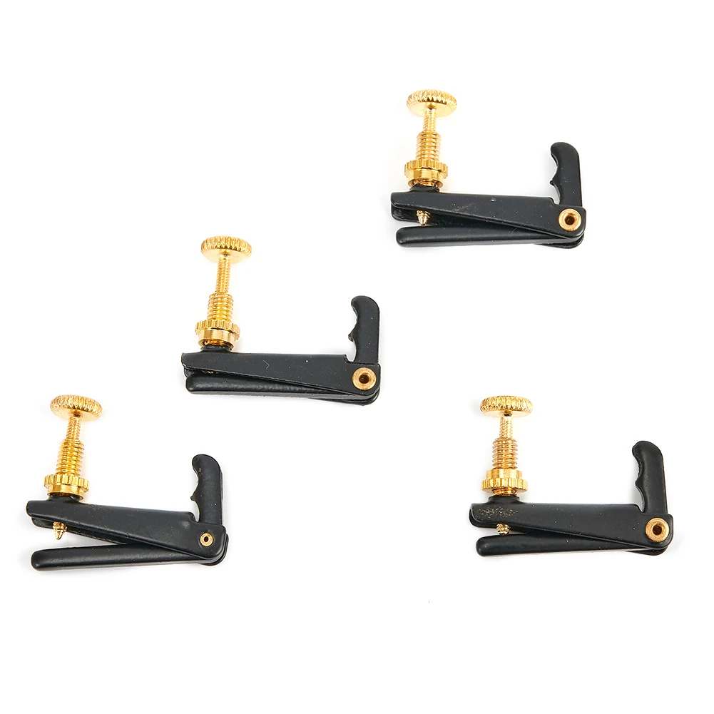 

Fine Tuner Violin Fine Tuner For 4/4 3/4 Violins Metal String Adjuster Tuners Violin Violin Fine Tuner 4 Pcs New