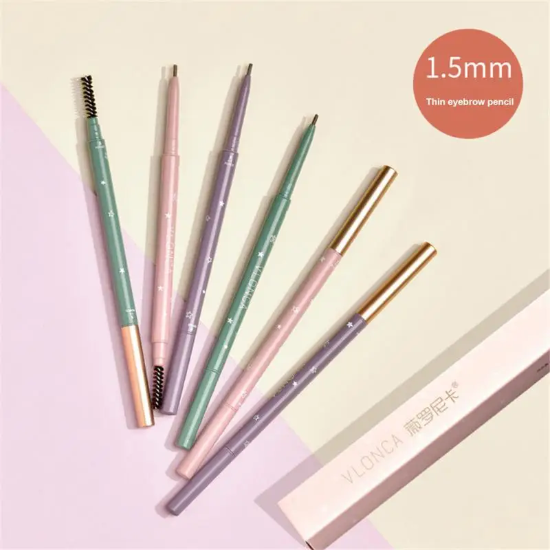 

Ultra Fine 1.5mm Eyebrow Pencil Precise Brow Definer Waterproof Long Lasting No Smudge Brown Color Eyebrow Tint Cosmetics TSLM2