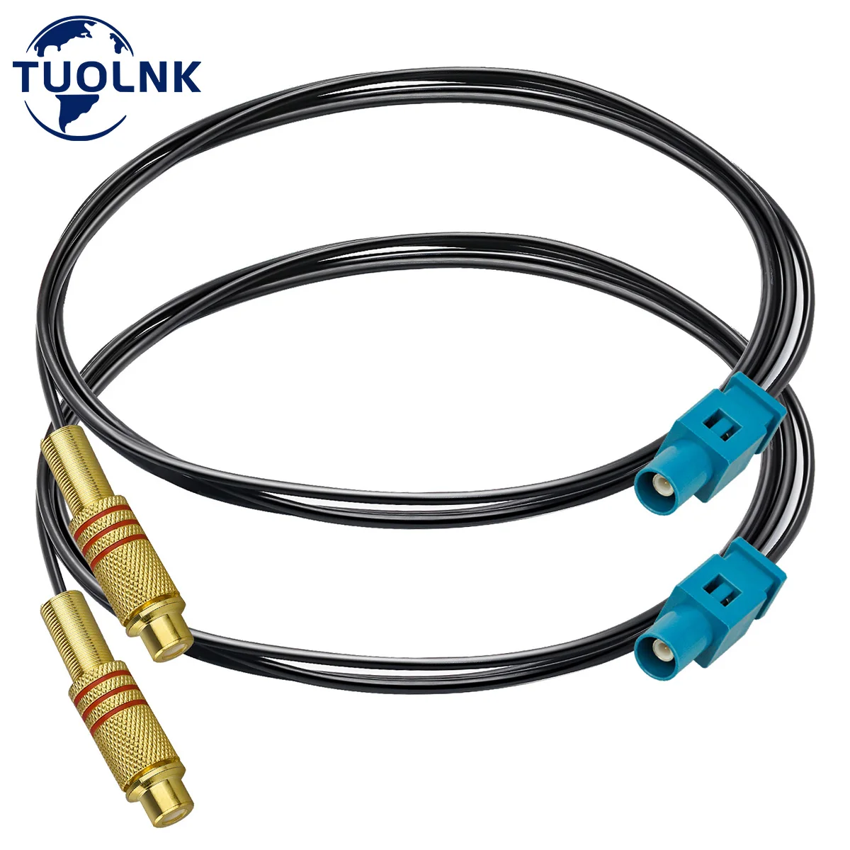 

2pcs Fakra to RCA Cable Fakra Z Male to RCA Male Pigtail Cable RG174 Extension Cable 6.6ft (2M) Coaxial Cable