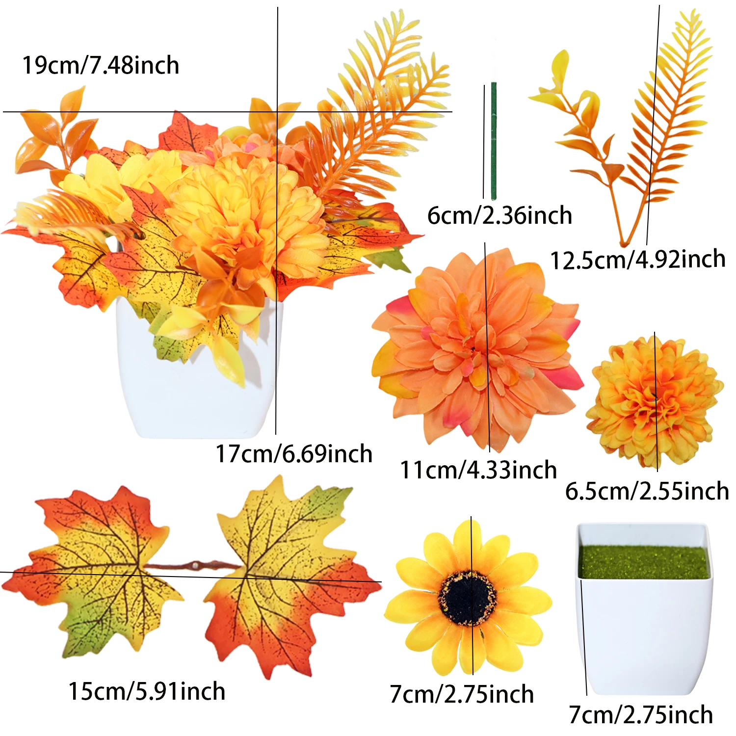 Искусственный Черный Пион для мужчин украшение в горшке подходит Хэллоуина