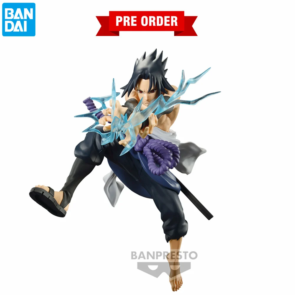 

BANDAI Original Anime Naruto Sasuke Chidori Battle Pvc Action Figures Naruto Shippuden Figurine Toys