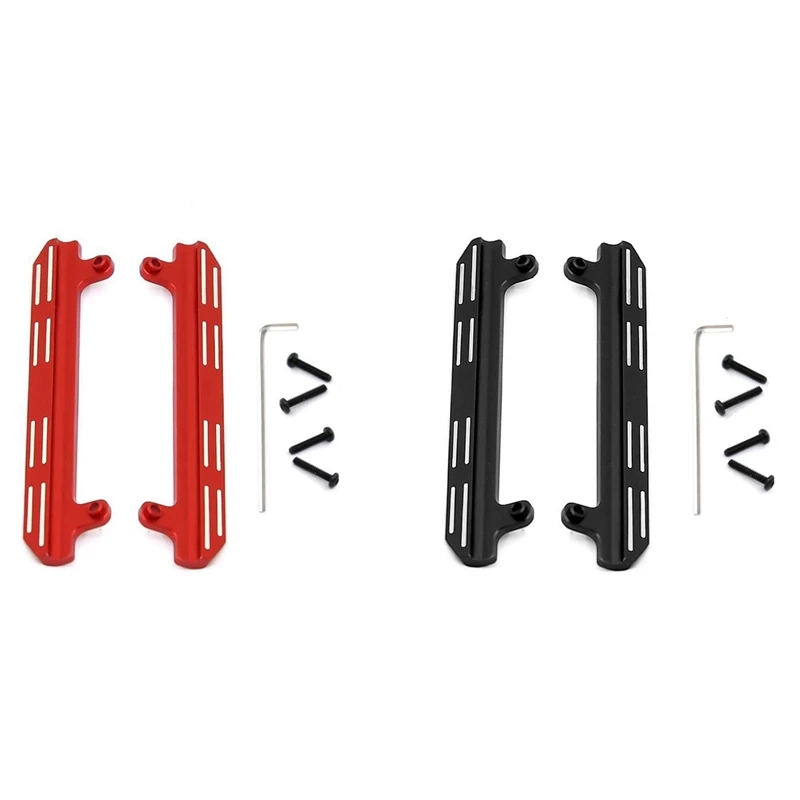 

2Set For XIAOMI Suzuki JIMNY Metal Side Pedal Sliders Upgrade Accessories 1/16 RC Crawler Car Parts,Black & Red