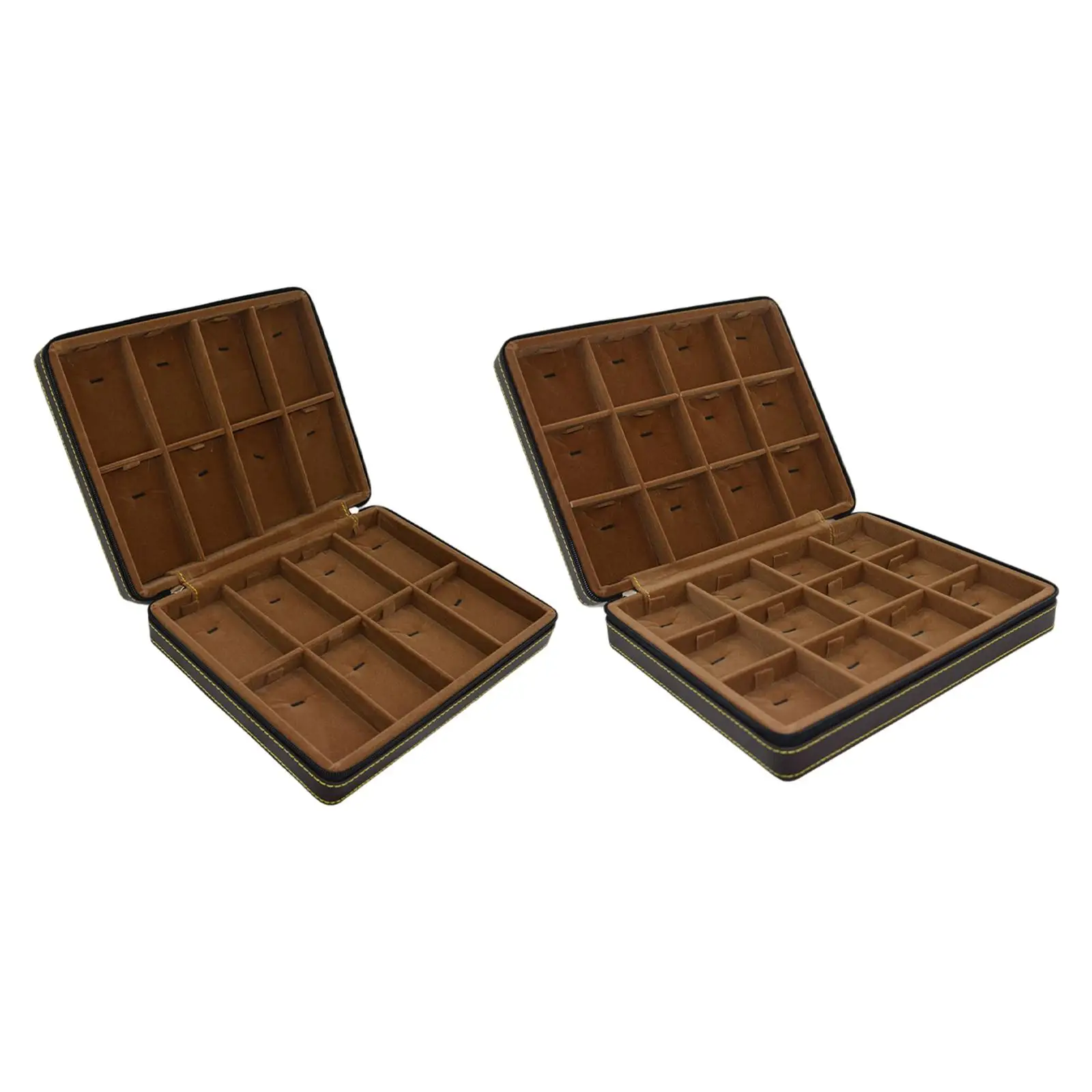 

Jewelry Travel Case PU Leather Removable Elegant Birthday Gift Women Trinket Box for Earringss Necklace Organiser