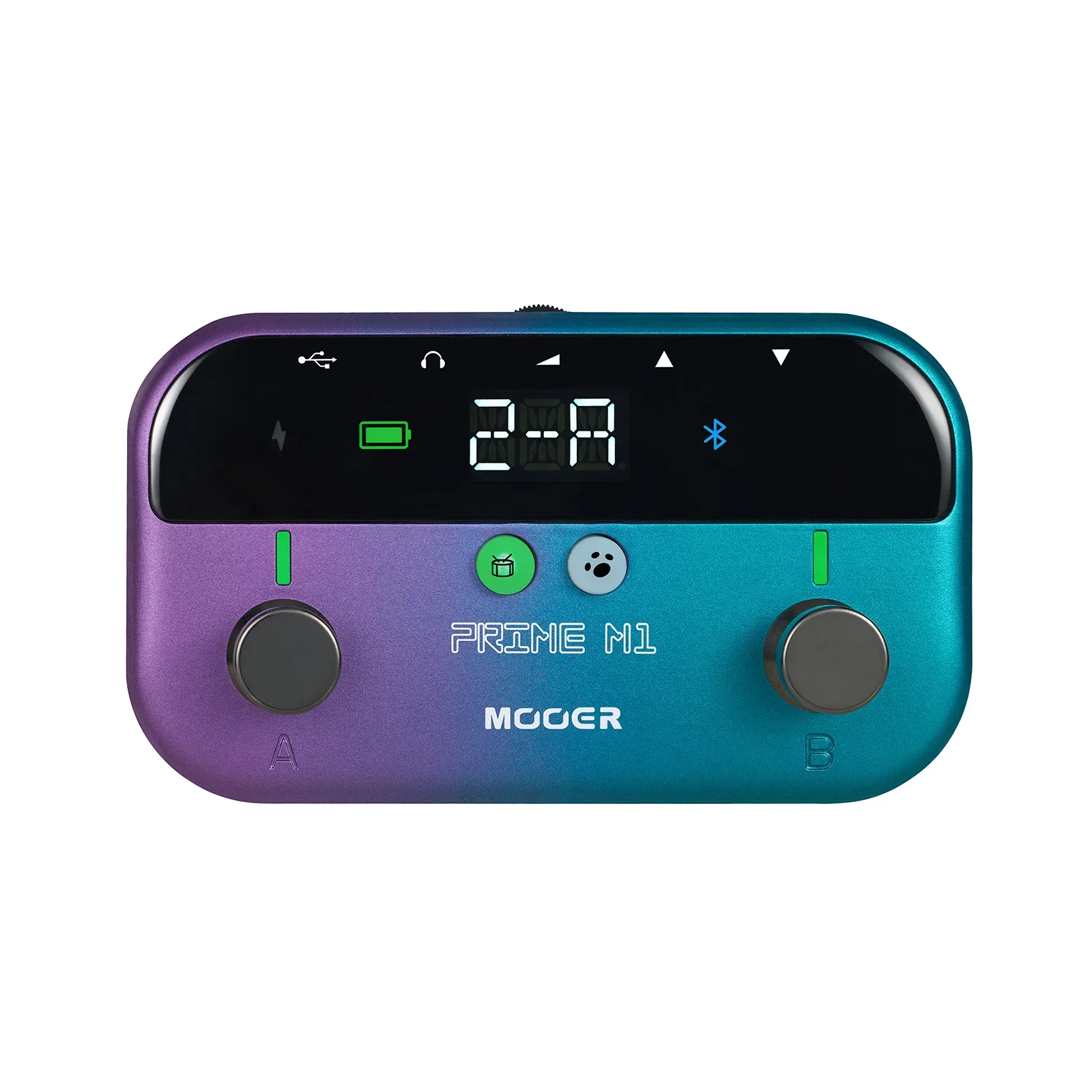 Фото Набор инструментов Mooer M1 Solo Performer's One-Man Band Pedal — гитара/бас Fx + барабанная машина + синхронный петлитель, приложение Bluetooth №3