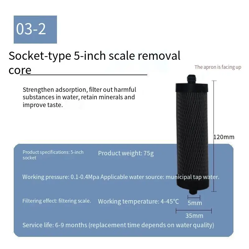 Универсальный керамический фильтр-картридж, 10 дюймов, розетка, керамическая прямая вставка, активированный уголь, Домашний Настольный фильтр для очистки воды