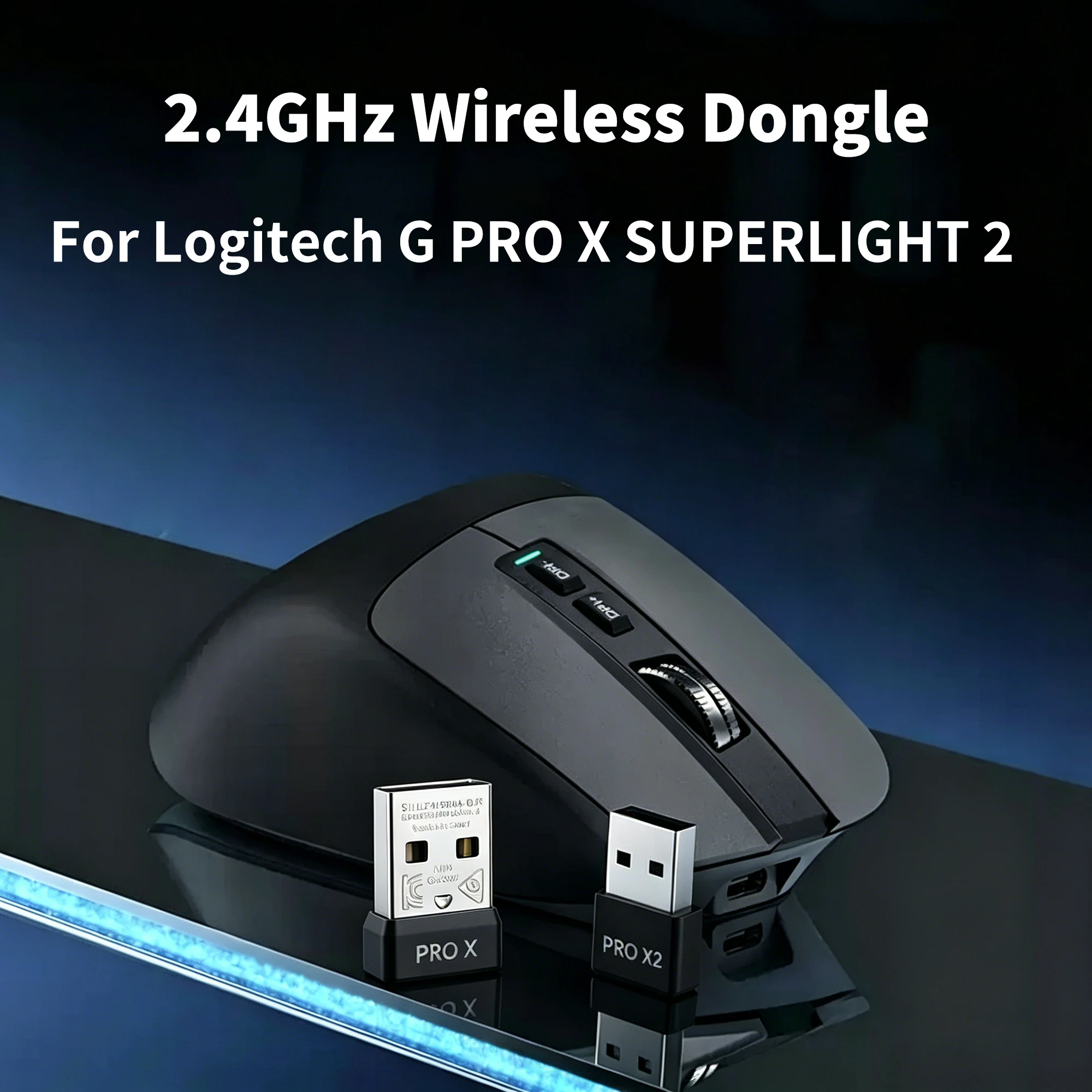 Фото Универсальный USB-приемник для замены беспроводного приемника Logitech G PRO X SUPERLIGHT 2 для ноутбуков, ПК, настольных компьютеров и ноутбуков №1