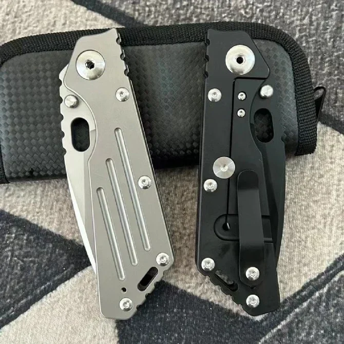 Карманный складной нож Stri SNF 14c28n лезвие TC4 ручка из титанового сплава тактические