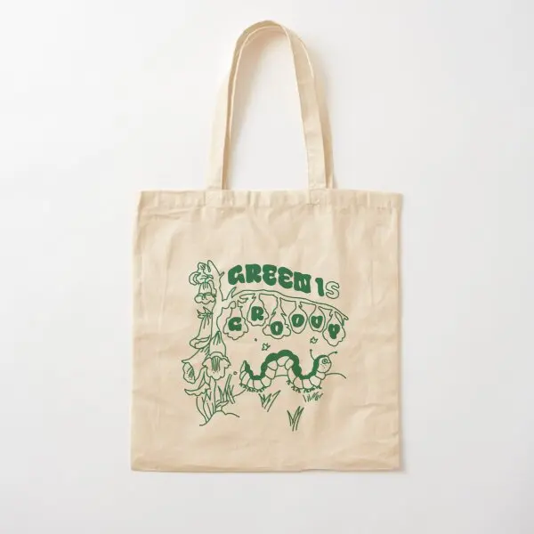 

Хлопчатобумажная холщовая сумка-шоппер унисекс, тканевый дорожный Повседневный дизайнерский складной тоут для продуктов, многоразового использования, цвет зеленый