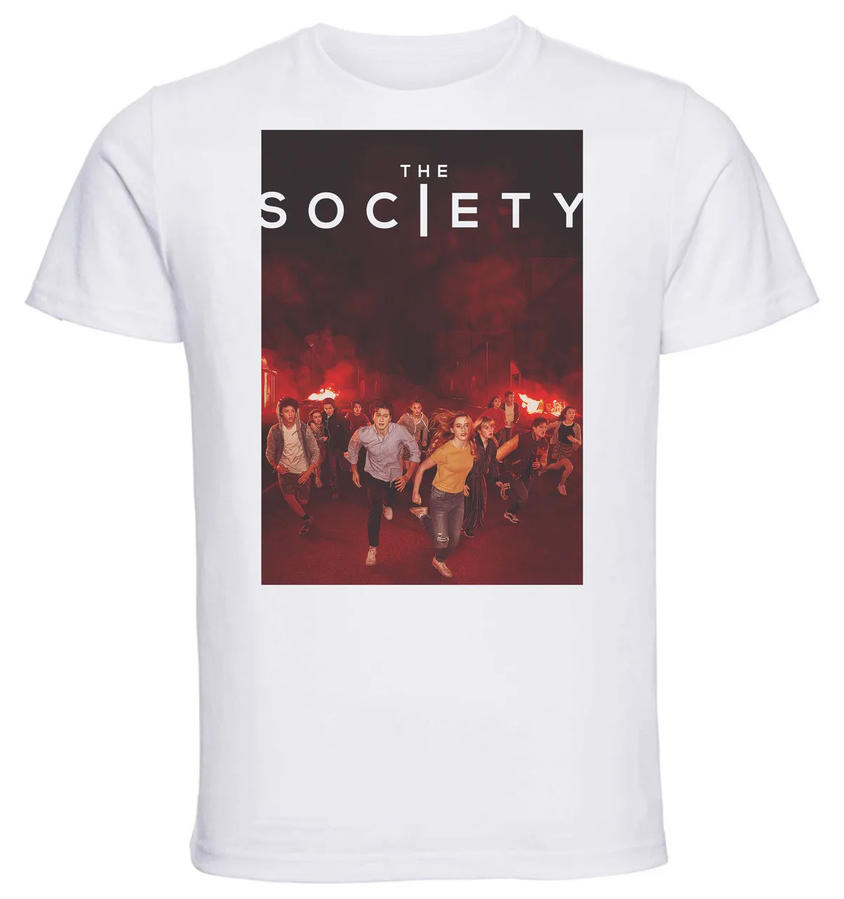 Футболка унисекс белая ТВ-серия общество Сезон 1 Playbill