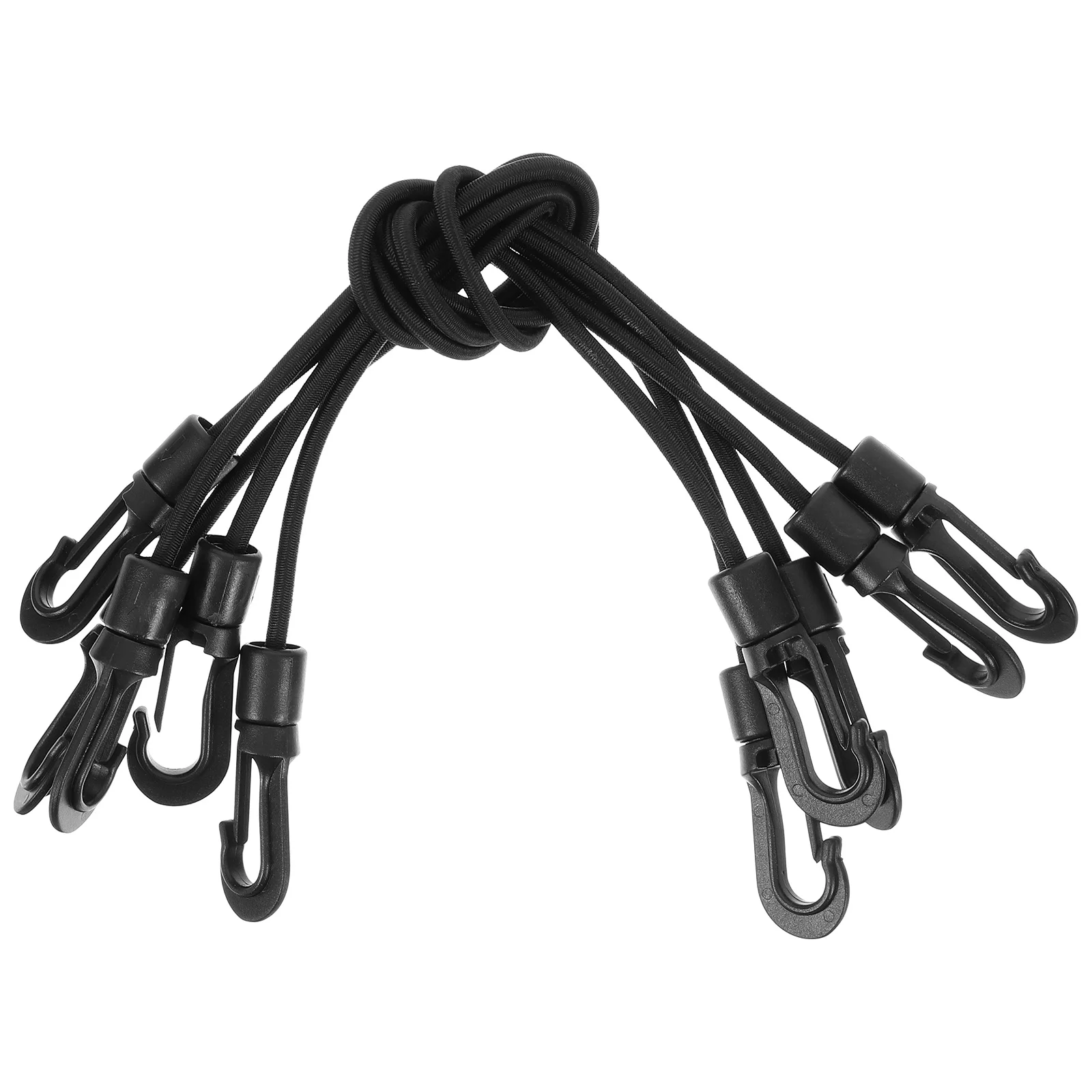 

5pcs Elastic Hook Straps Multi-function Tie Down Straps Outdoor Camping Buckle Straps