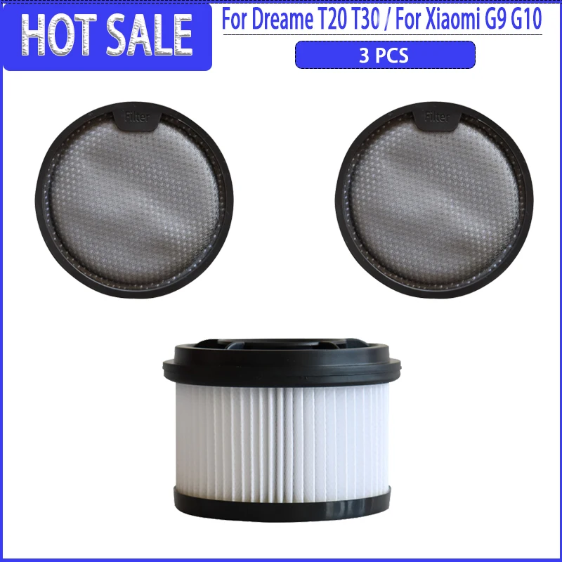 

HEPA-фильтр для Dreame T10/T20/T20 Pro/T30/T30 Neo/R10/R10 Pro/R20/Xiaomi G9/G10 (6 шт.)