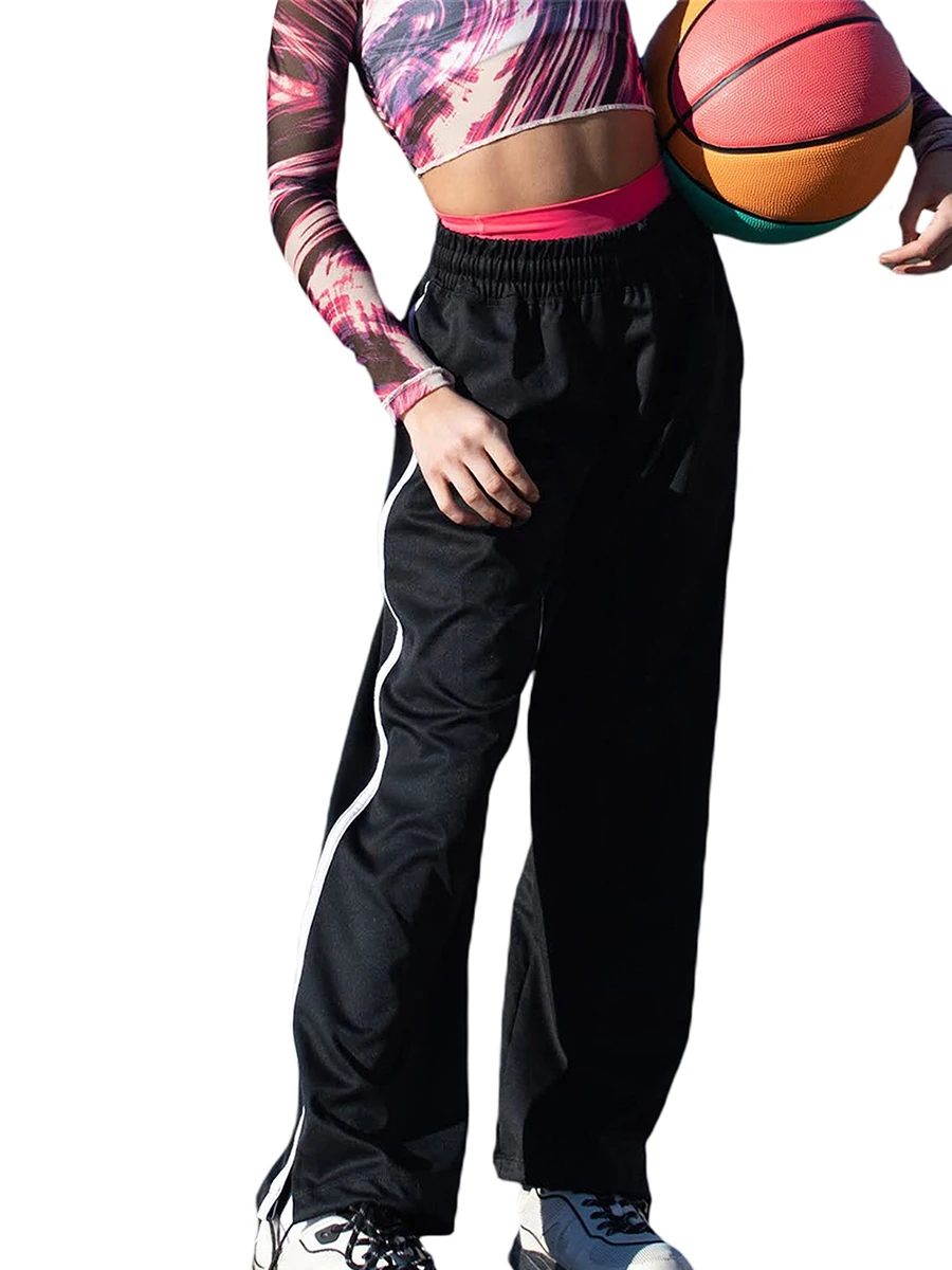 

Women Y2k Baggy Cargo Pants Streetwear Sweatpants Elastic Waist Loose Wide Leg Joggers Punk Harajuku 90s Comfortable Trousers