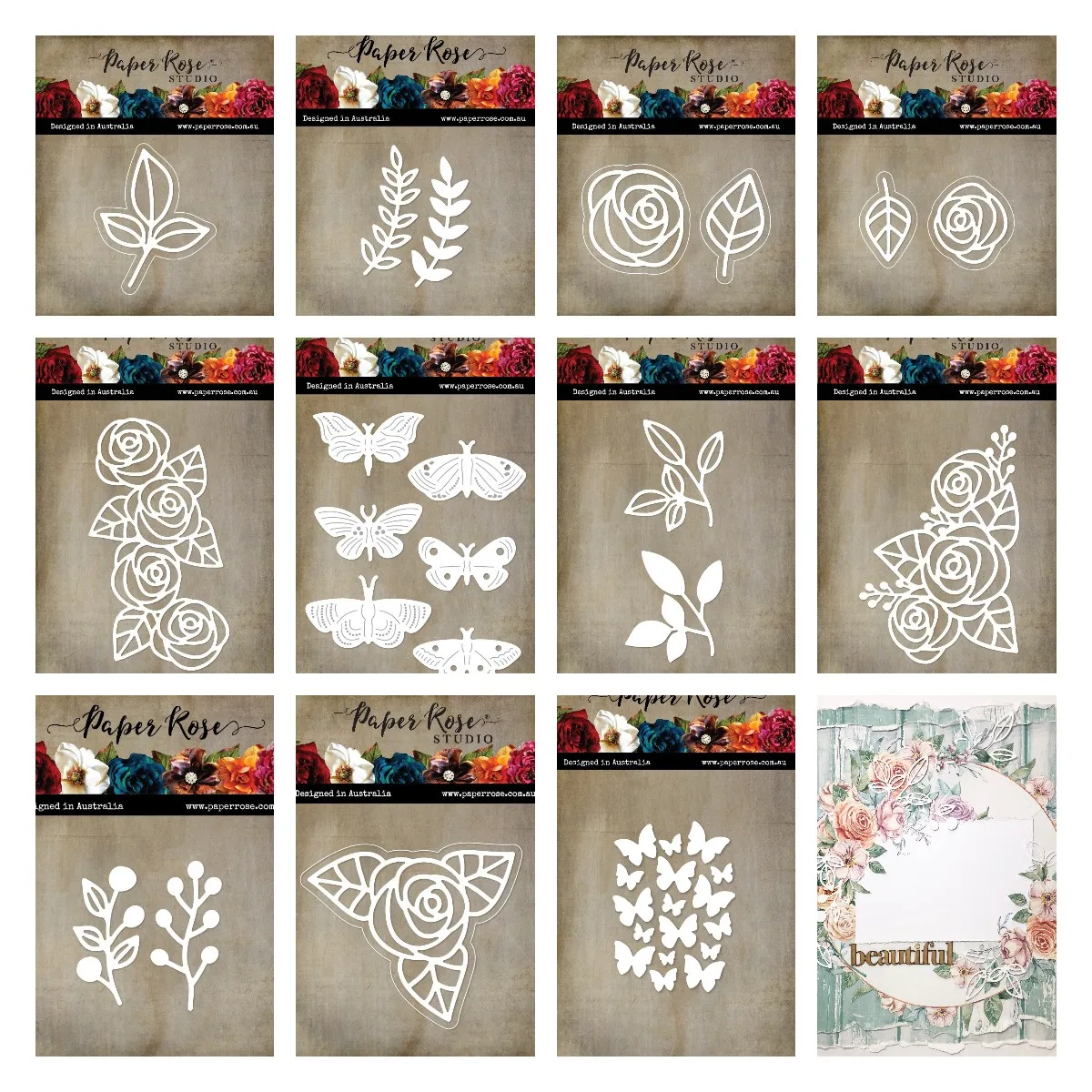 

Flower Butterfly Leaf Metal Cutting Dies For Diy Scrapbooking Crafts Maker Photo Album Template Handmade Decoration 2022 New