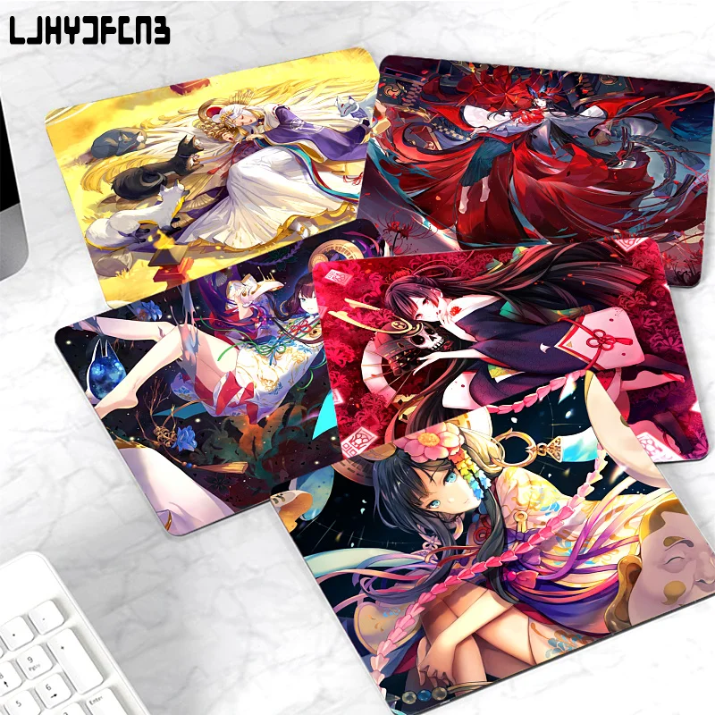 

Onmyoji Mousepad Non-slip Lockedge Cartoon Anime Gaming Mouse Pad Keyboard Mouse Mats Smooth Company For PC Gamer Mousemat