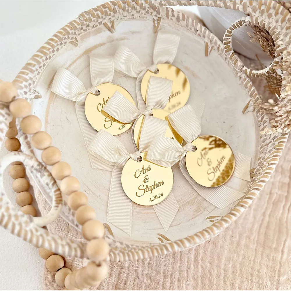 

Персонализированные круглые акриловые бирки