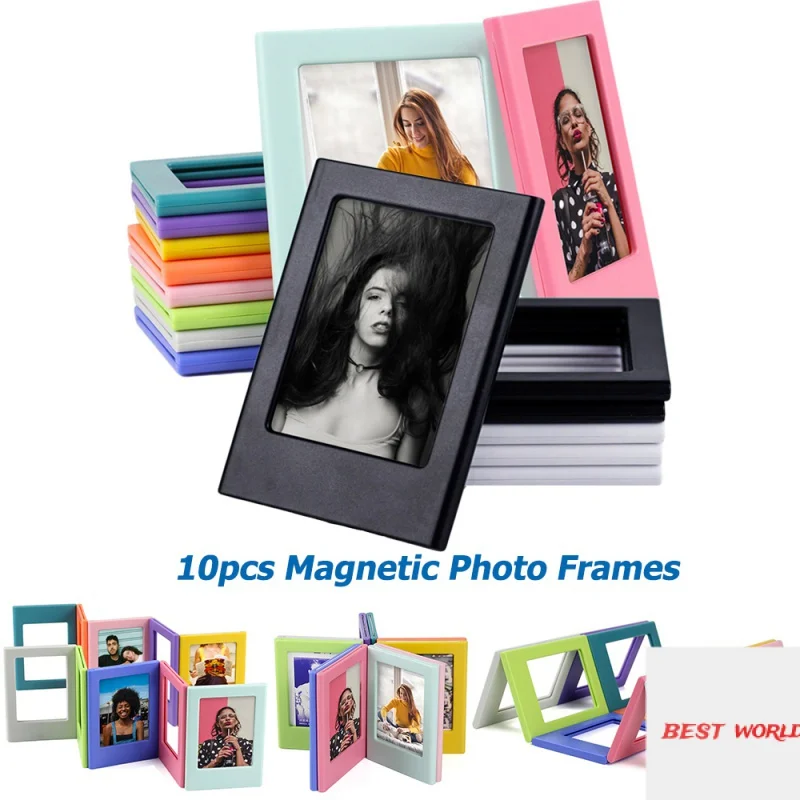 

5-20PCS Assorted Color Free Combination Magnetic Photo Frame For Fujifilm Instax Mini Film Intax Mini 9 Film Mini 8 7s 70 90