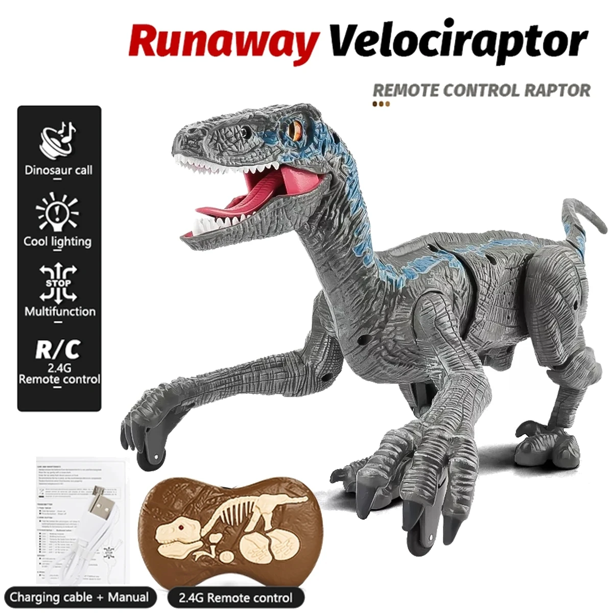 For Boys Remote Control Electronic Dinosaurios Robot Indominus Jurassic World T-rex Dragon Christmas Gift Kids