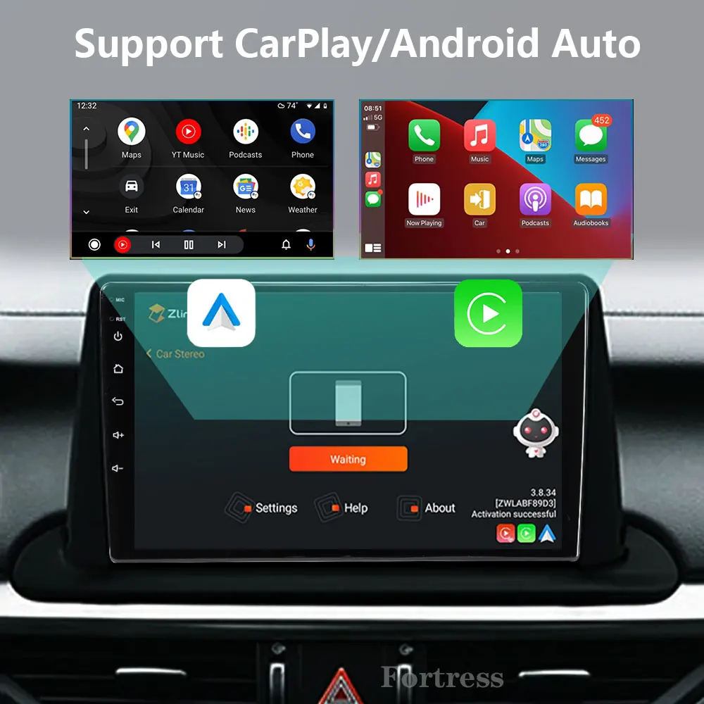 Фото Android 16 для Kia Cerato 4 IV Forte 2018 2019 2020 2021 Bluetooth автомобильный радиоприемник стерео интеллектуальная система Carplay мультимедийный экран №2