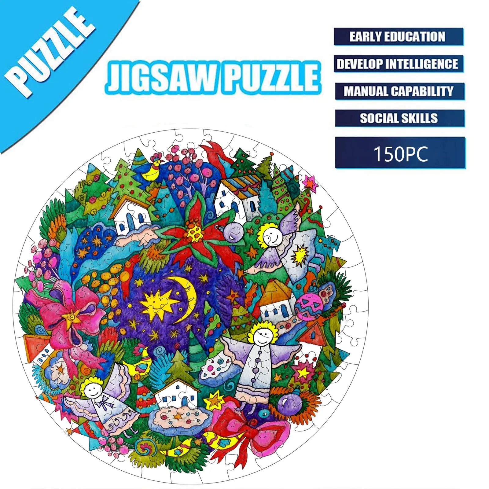 

Toy Streetcar Toy 150 Pcs Adult And Ahildren's Intellectual Development Puzzle Toy HolidayGift