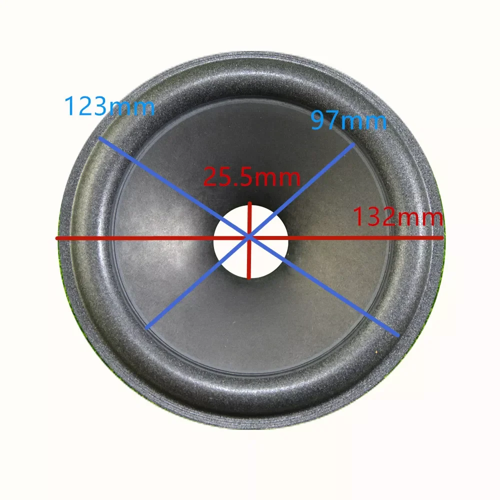 

5.5 inch Loudspeaker Woofer Paper Cone ( 132mm*123mm*97mm*25.5mm) 30mm Height With Foam Edge Speaker Paper Cone