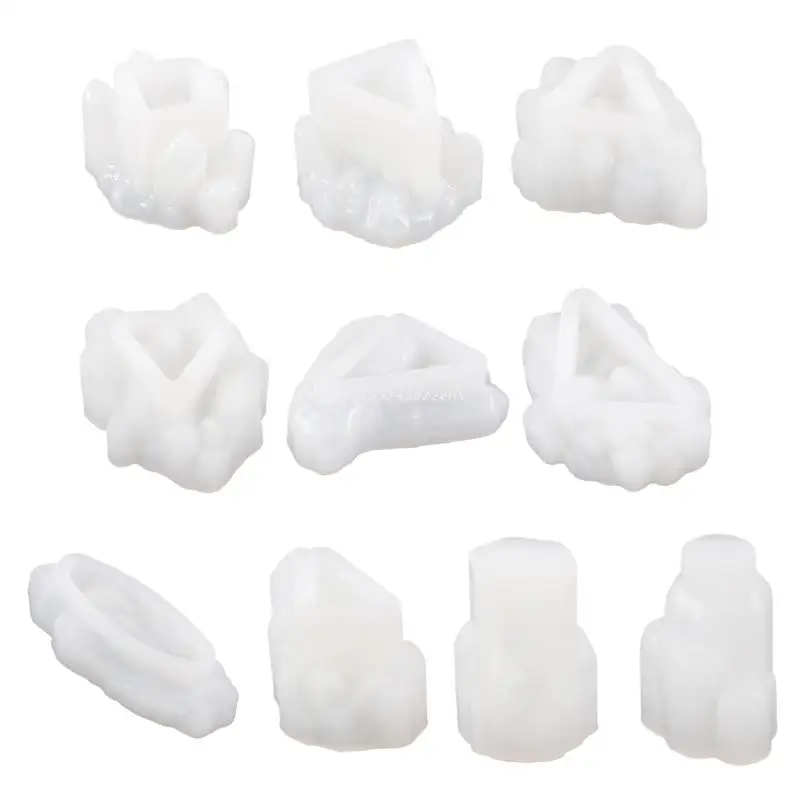 

Crystal Quartz Rock Cluster Stone Epoxy Resin Mold Jewelry Pendant Silicone Mold Dropship