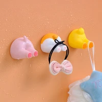 cute animal tail hook toothbrush holder non marking strong self adhesive wall hangers for door kitchen bathroom
