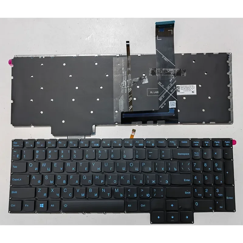 Фото Сменная клавиатура для Lenovo Legion 5-15IMH05H 15ARH055P 5P-15IMH05 15IMH05H, раскладка US/RU №2