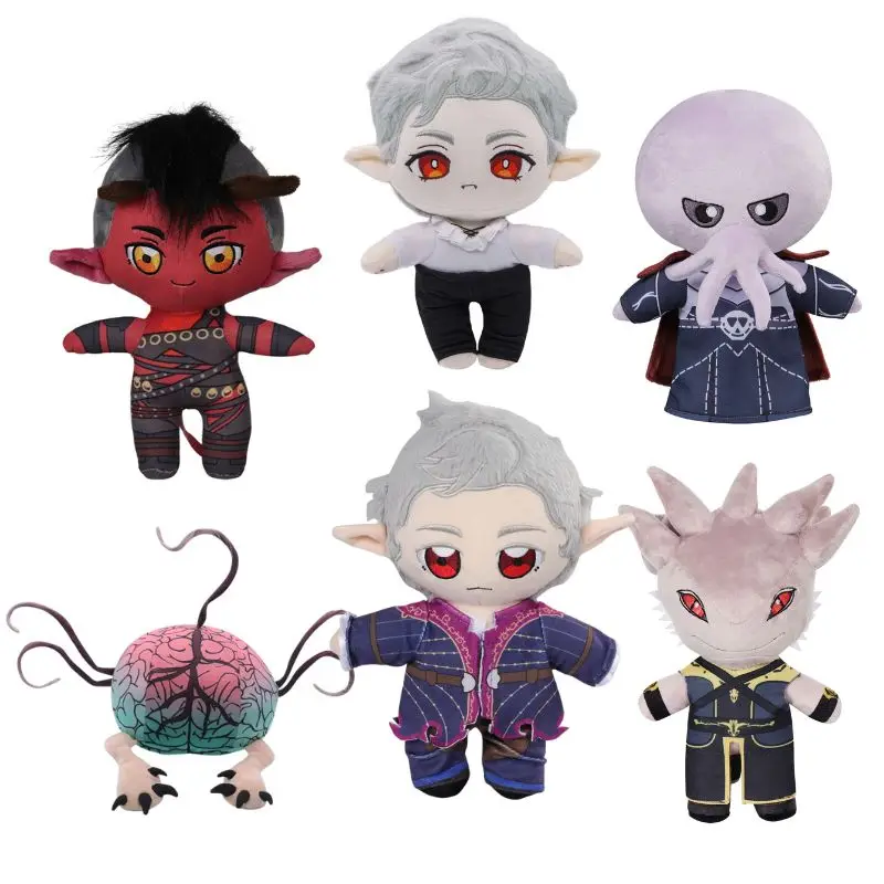 

Baldur Cos Gate 3 Astarion Lllithid Mind Flayer Gala Cosplay Plush Toys Soft Stuffed Dolls Mascot Costume Halloween Xmas Gifts