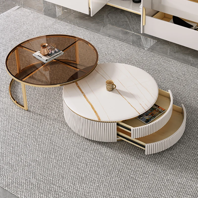 

Bed Side Coffe Table Living Room Nordic Marble Small Table Center Round Muebles Para El Hogar Tv Stand Living Room Furniture