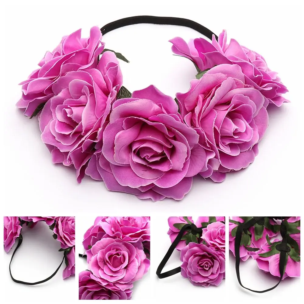 Модные женские аксессуары для волос Дамский эластичный венок повязка на голову