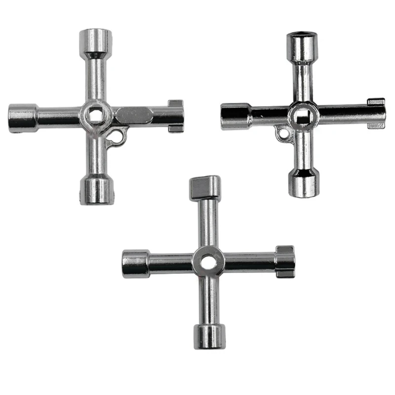 

Multifunction Wrench 4 Way Universal Wrench Tool Elevator Plumbing Tool Bleed Radiators Wrench Tool