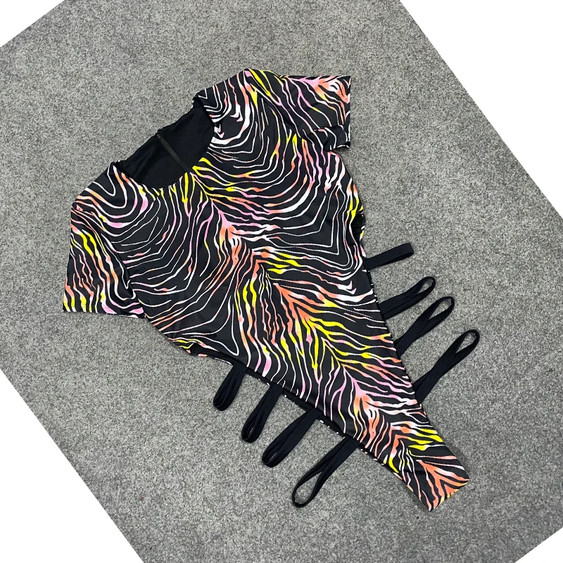 Женский сексуальный купальник с высокой вилкой кибер-косплей комбинезон Sukumizu