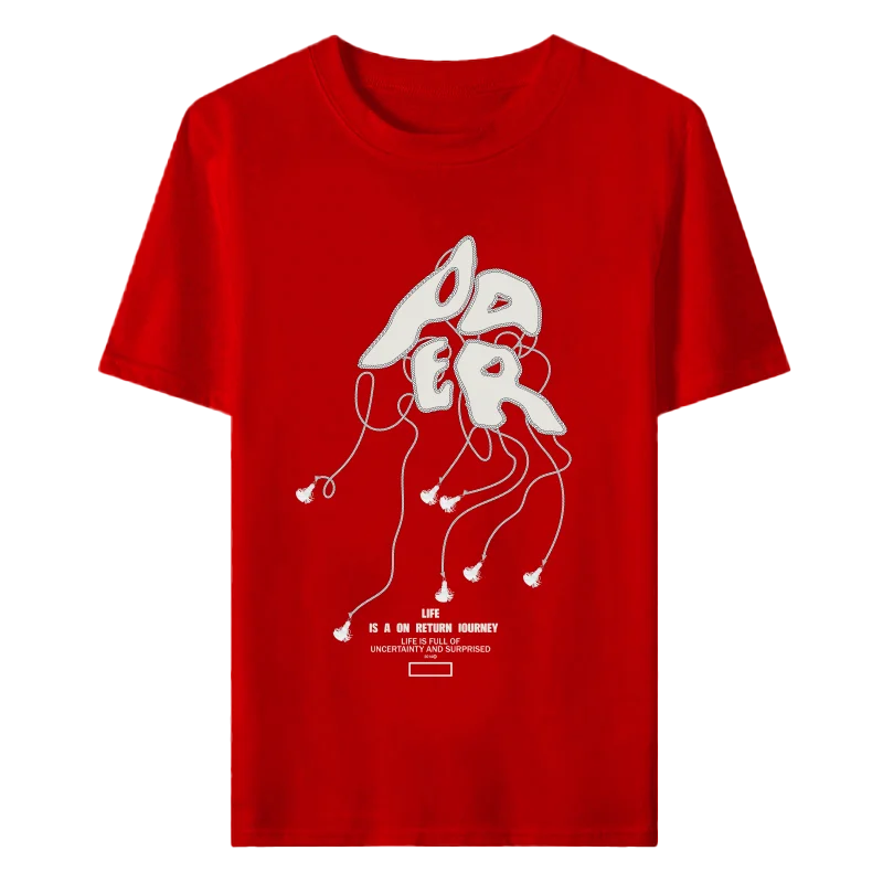 

Fashion simple ADER new neutral letter hand-painted printing short-sleeved all-match T-shirt