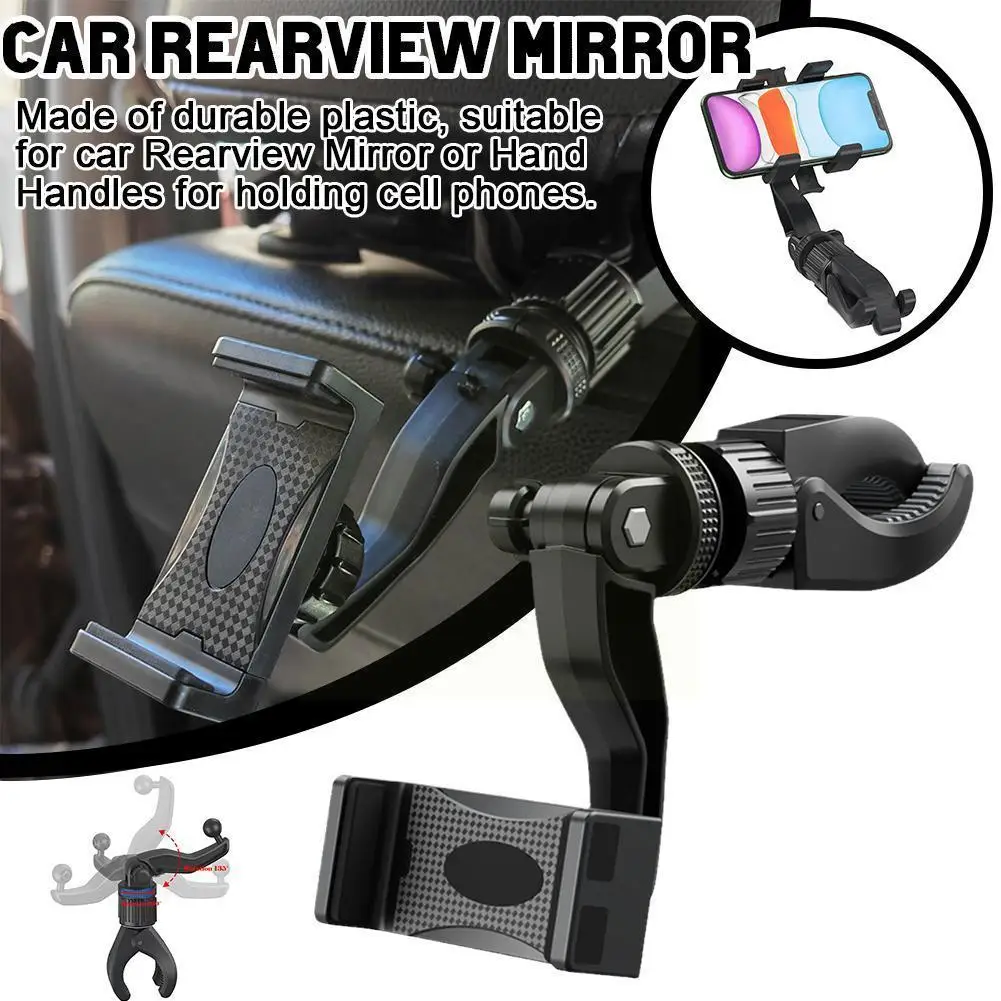 

Автомобильный держатель для телефона, многофункциональный вращающийся на 360 ° автомобильный подвесной держатель, зажим, кронштейн для сото...