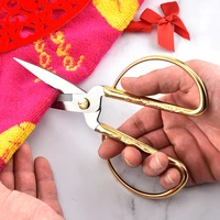1pcs gold dragon phoenix bonsai scissors wedding shears home office cutting tool
