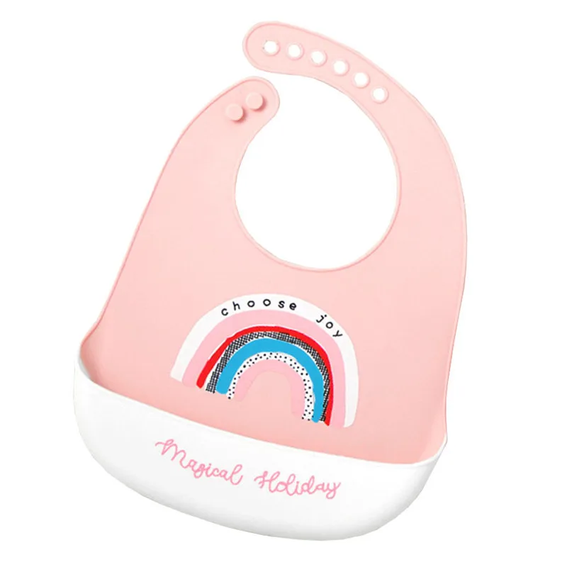 

Мультяшный силиконовый детский слюнявчик для девочек, мальчиков, еды, водонепроницаемый супер мягкий детский Слюнявчик с карманом